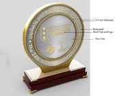 La forme ronde de trophées faits sur commande de récompense de moulage mécanique sous pression pour des activités économiques