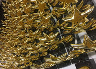 La tasse faite sur commande de trophée d'étoile en métal, récompense plaquée par or brillant met en forme de tasse des trophées