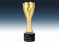 coutume de trophée de tasse plaquée par or en métal 18K avec le profil sous convention astérisque pour la tasse de ligue