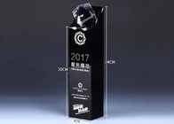 Le trophée noir de verre cristal, taille de 240mm a personnalisé les récompenses en verre