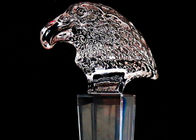 Conception spécialisée de tête d'Eagle de trophée de verre cristal pour l'employé d'affaires