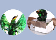 Souvenirs en verre de gagnants de Liuli de Chinois de jade avec Eagles vitré sur le dessus