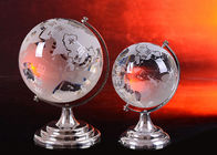 Boule à la maison en cristal de globe des métiers K9 de décorations avec la carte du monde de soufflage de sable
