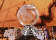 Boule à la maison en cristal de globe des métiers K9 de décorations avec la carte du monde de soufflage de sable