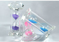 Sablier matériel de bureau de verre cristal type horloge de 15 ou 30 minutes de sable