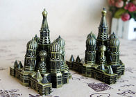 Modèle de bâtiments de Kremlin plaqué par antiquité de cadeaux de métier du service des douanes DIY
