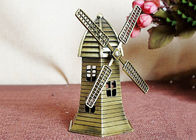 Reproduction néerlandaise en laiton de moulin à vent de DIY de métier de cadeaux de modèle de renommée mondiale miniature de bâtiment