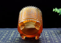 Chariot de thé exquis d'azurite, boîte métallique colorée faite main de thé de lustre