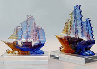 Métiers de lustre colorés par décoration de bureau, ornement de bateau à voile de style chinois