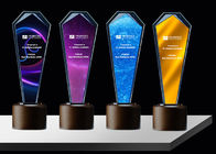 Sabler/trophées en verre et en cristal logo de Lasering, récompenses personnalisées en verre