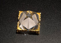 Taille adaptée aux besoins du client par récompenses matérielles blanches de verre cristal K9 avec de l'or à base métallique