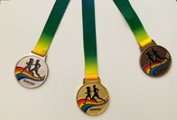 Médailles faites sur commande de sports en métal 70mm de souvenirs de marathon