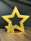 Tasse faite sur commande de trophée de taille des étoiles ccc 20cm en métal pour des gagnants