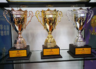La tasse faite sur commande de trophée en métal, récompense de manifestation sportive met en forme de tasse des trophées