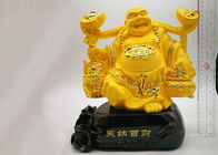 La tasse faite sur commande de trophée de poly résine, or a plaqué les métiers religieux riants de Bouddha