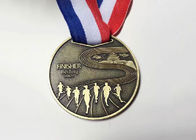 médailles faites sur commande de sports de diamètre de 60mm, finisseurs de marathon de 10km courant des médailles de récompense