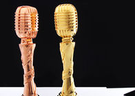 Le trophée fait sur commande de conception de microphone attribue le matériel de résine fait pour des activités musicales