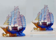 Métiers de lustre colorés par décoration de bureau, ornement de bateau à voile de style chinois