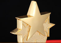 La taille de la tasse 330mm de trophée personnalisée par bronze argenté d'or avec 3D a gravé l'étoile