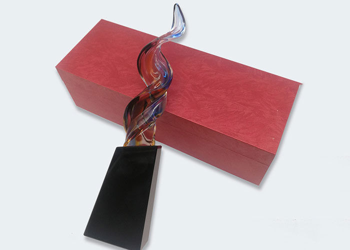 Décoration à la maison basse en cristal colorée de noir de tasse de trophée de lustre de conception simple