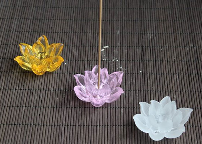 Couleurs de l'encensoir trois de métiers de décorations de maison de conception de fleur de Lotus facultatives